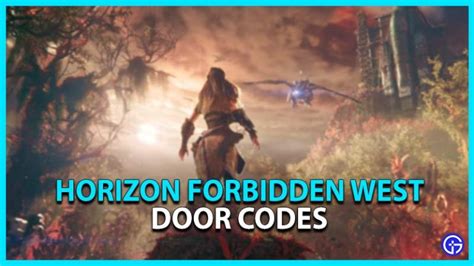 3 digit code what was lost|Horizon Forbidden West All Door Codes .